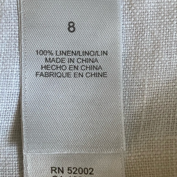 NWOT  Liz Wear by Liz Claiborne Womens Khaki linen drawstring shorts Size 8 - Picture 6 of 16